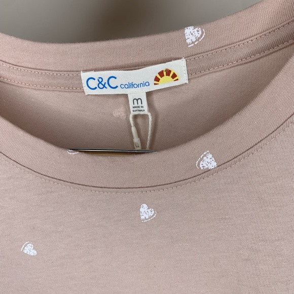 C & C Sleeveless Heart Top Size Medium - Picture 3 of 4